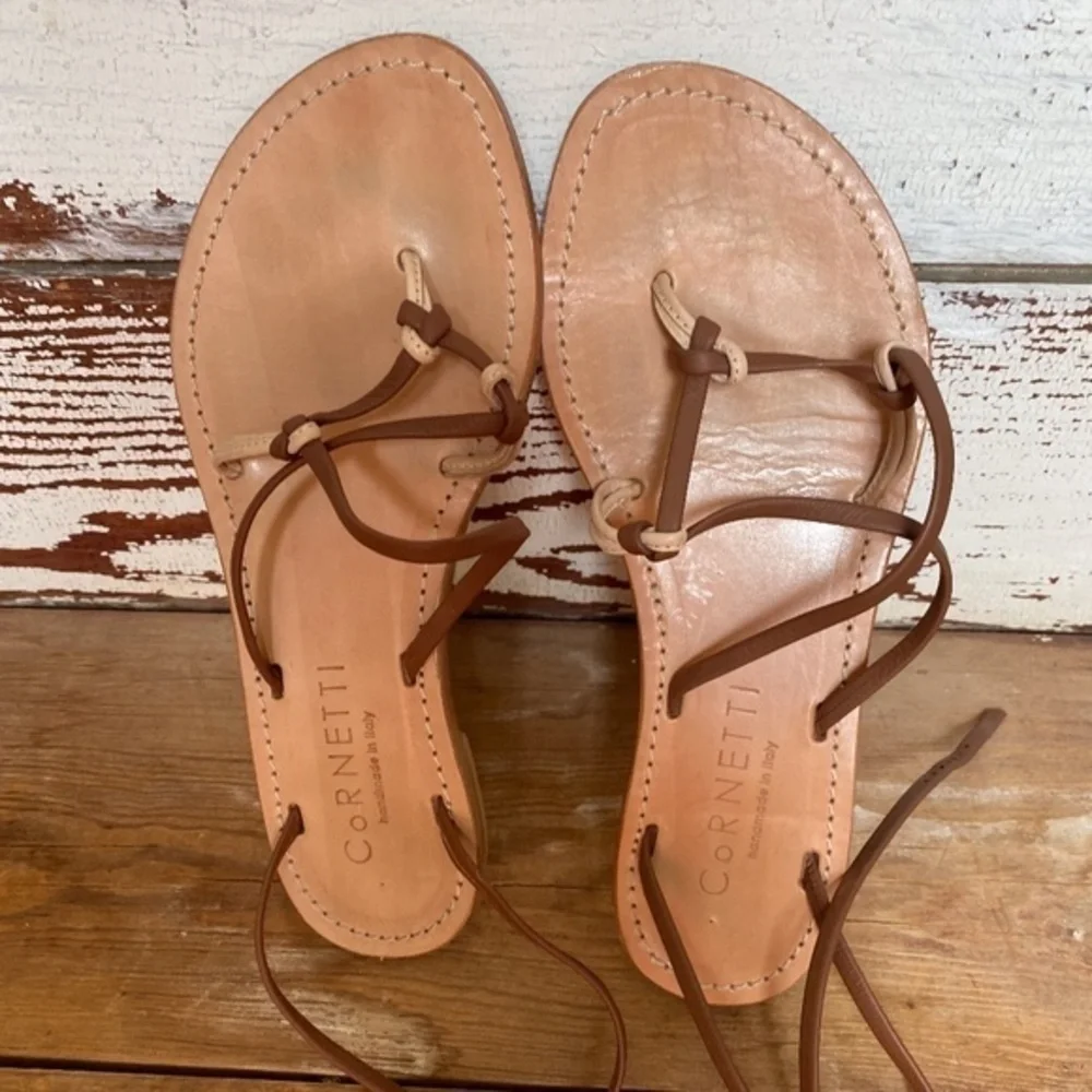 Cornettie Vulcanello Tan Sandal 8.5